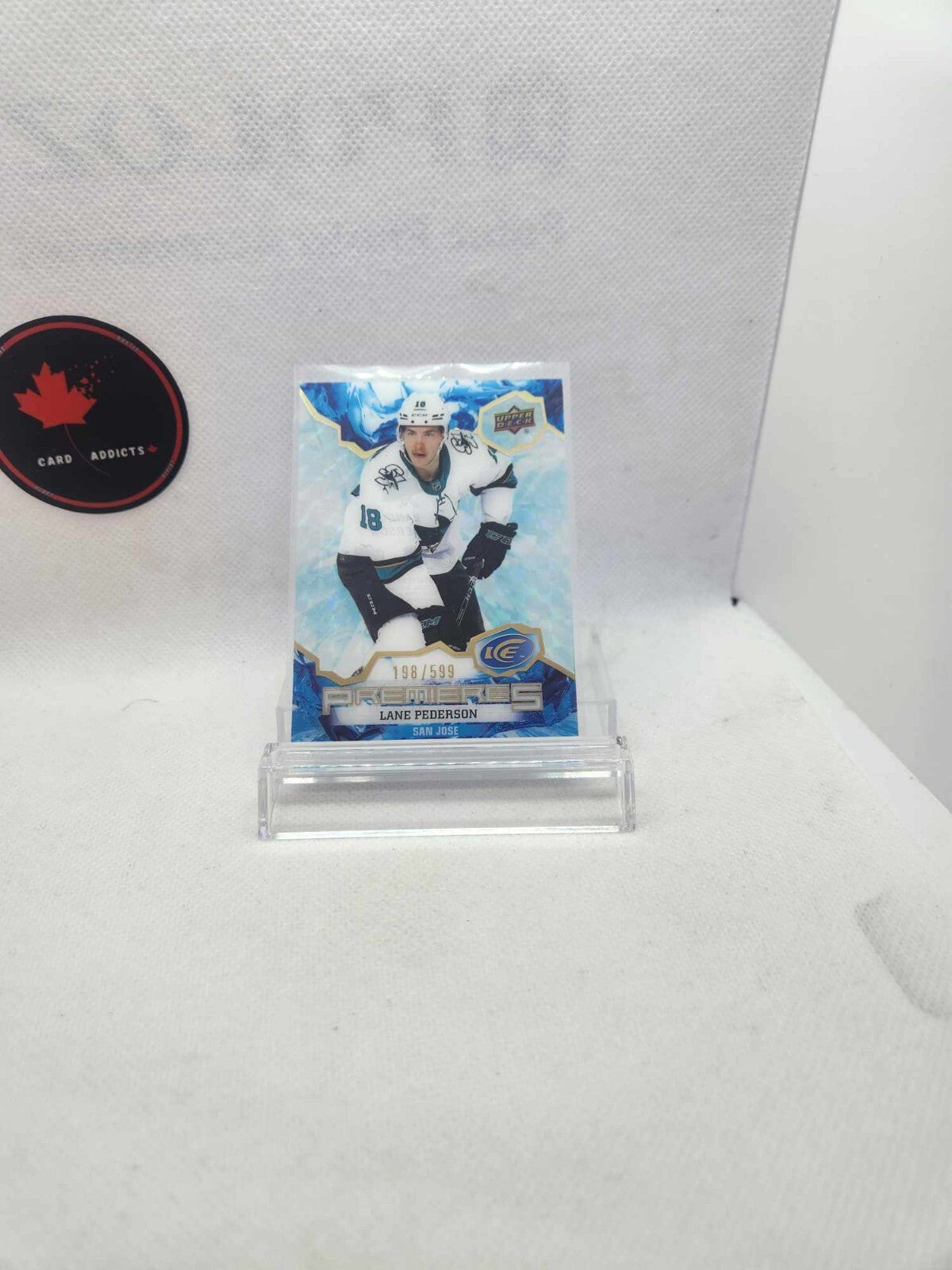 2021-22 Upper Deck Ice Premieres Green Lane Pederson Rookie /599 #196