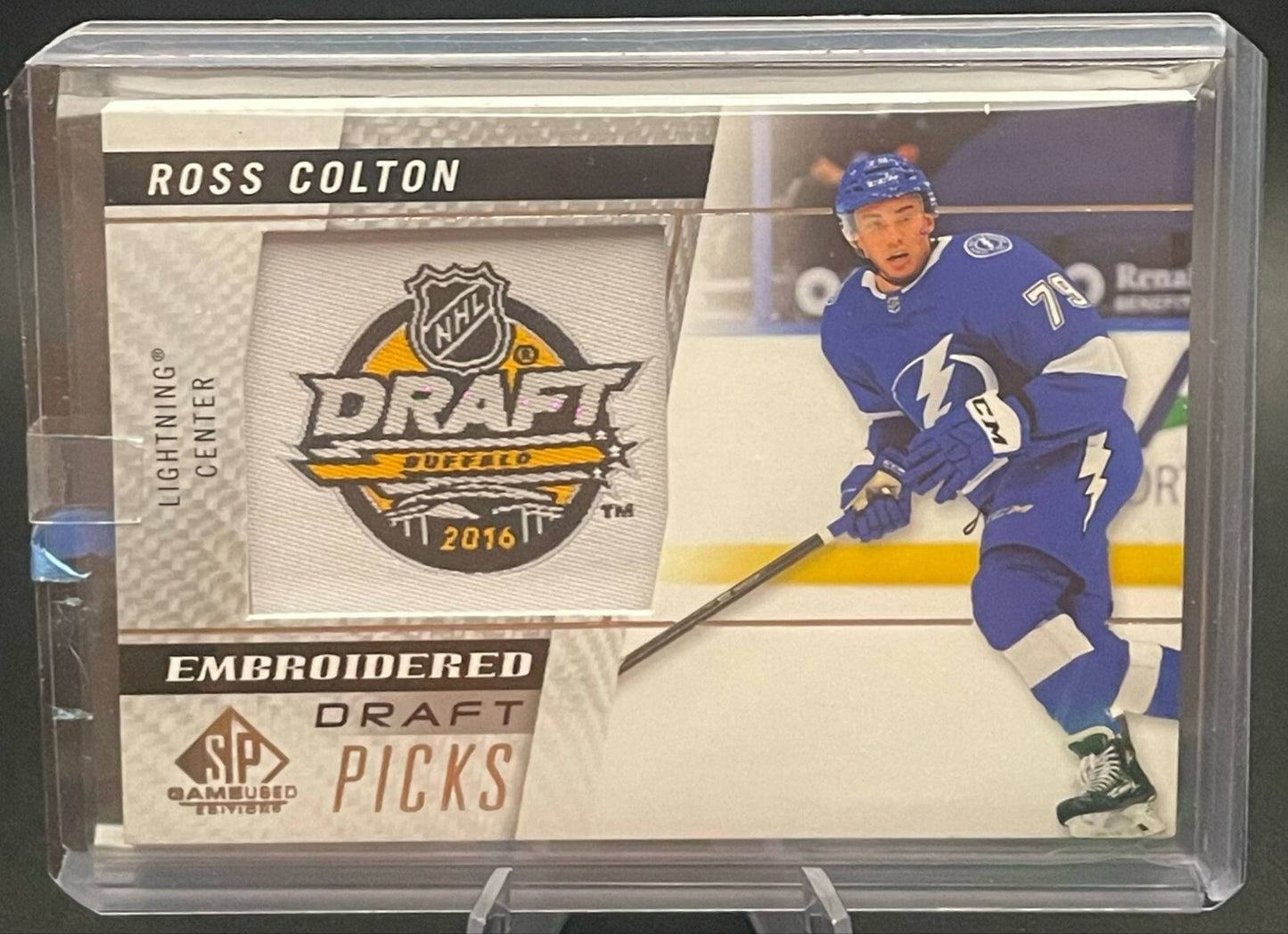 2021-22 SP Game Used Embroidered in History Draft Picks #76 Ross Colton RC
