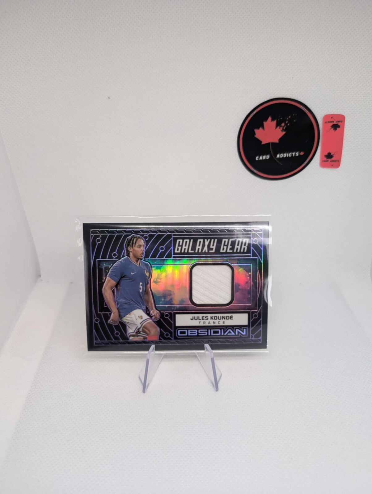 Jules Kounde 2023-24 Panini Obsidian Galaxy Gear Patch /50 France