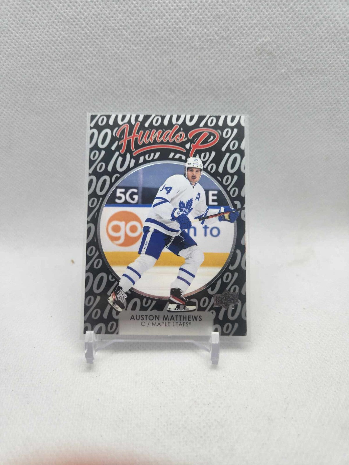 Auston Matthews Hundo P 2021-22 Upper Deck Hockey #HP-18 NHL Toronto Maple Leafs