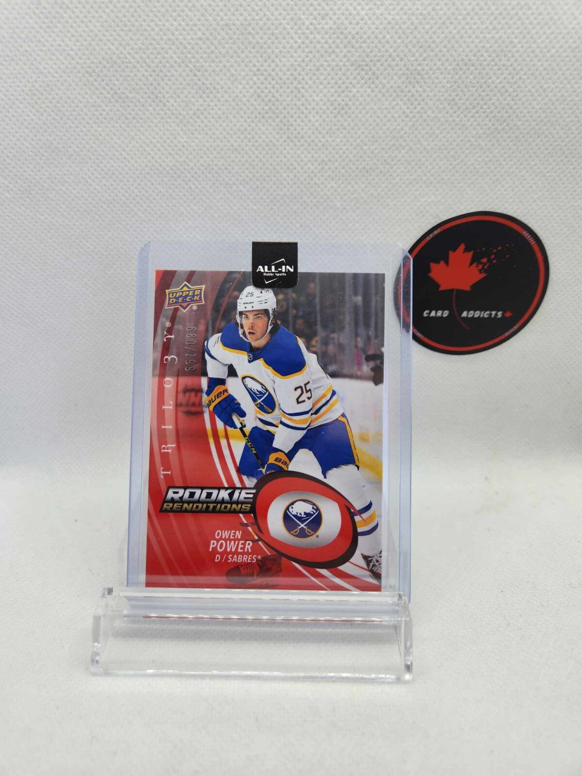 2022-23 UD Trilogy Renditions Red Owen Power Rookie /799 #RR-37