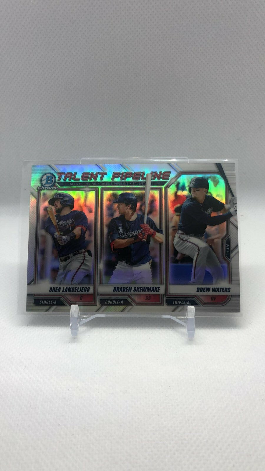 2021 Bowman Talent Pipeline Chrome Insert Braves TP-ATL Shea Langeliers Waters