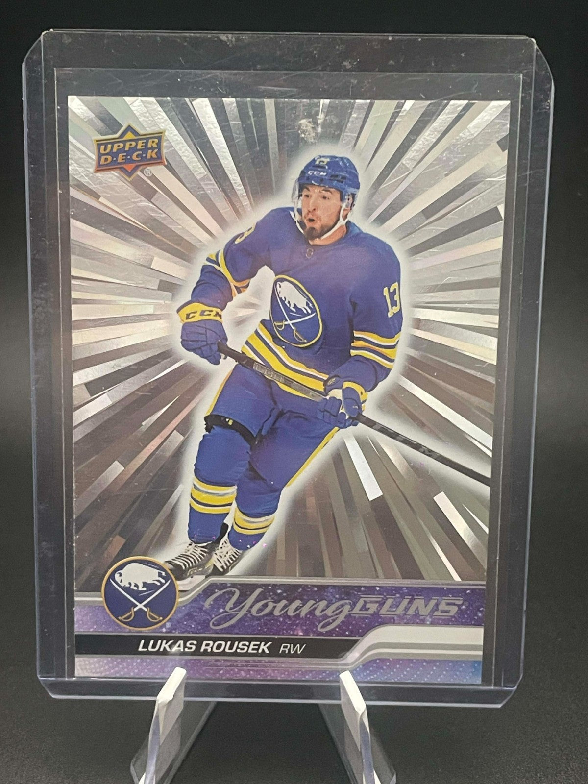 2023-24 UD Series 1 Outburst Young Guns Lucas Rousek #233