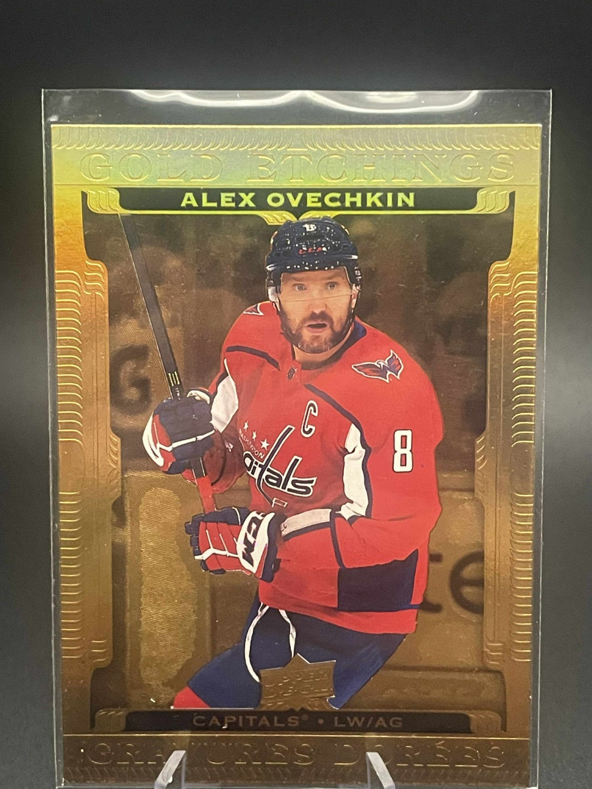 2022-23 Upper Deck Tim Hortons Alex Ovechkin Gold Etchings #G-3 Capitals