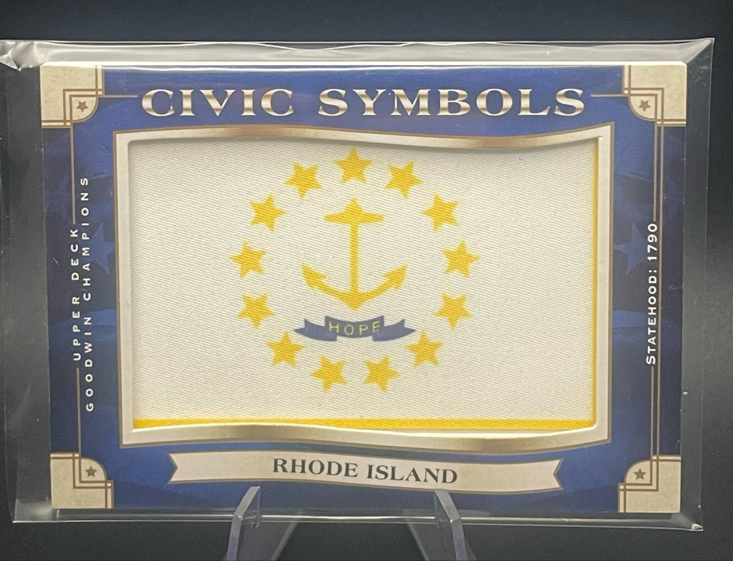2019 Upper Deck Goodwin Champions #USF-13 Rhode Island Civic Symbols Patches