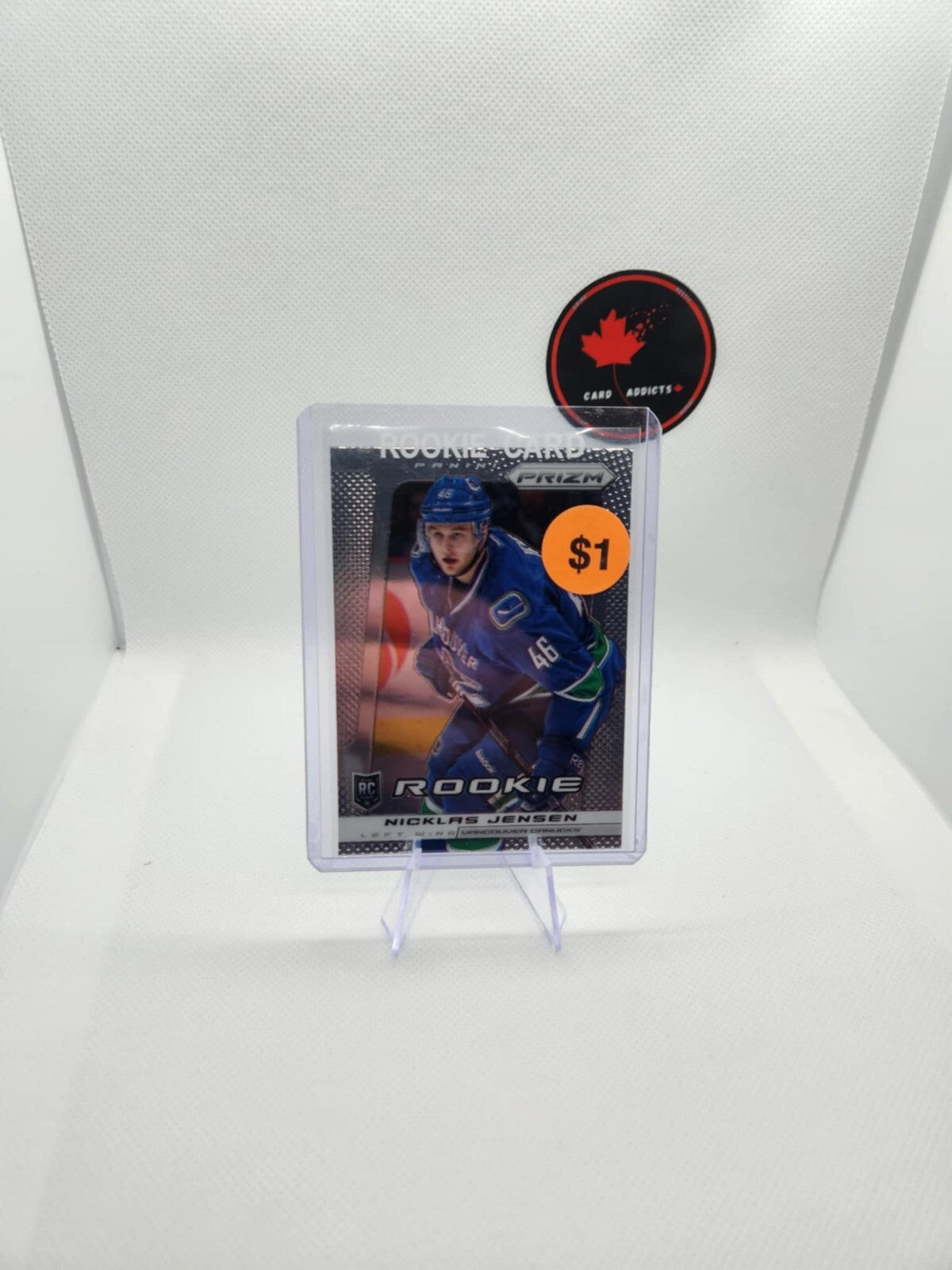 2013-14 Panini Prizm Nicklas Jensen Rookie #293 Vancouver Canucks
