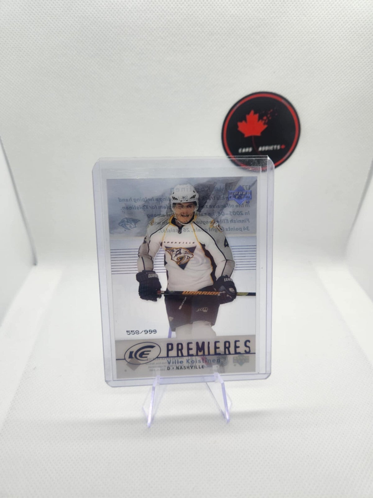 2007-08 Upper Deck Ice Premieres #177 Ville Koistinen RC /999 - PREDATORS