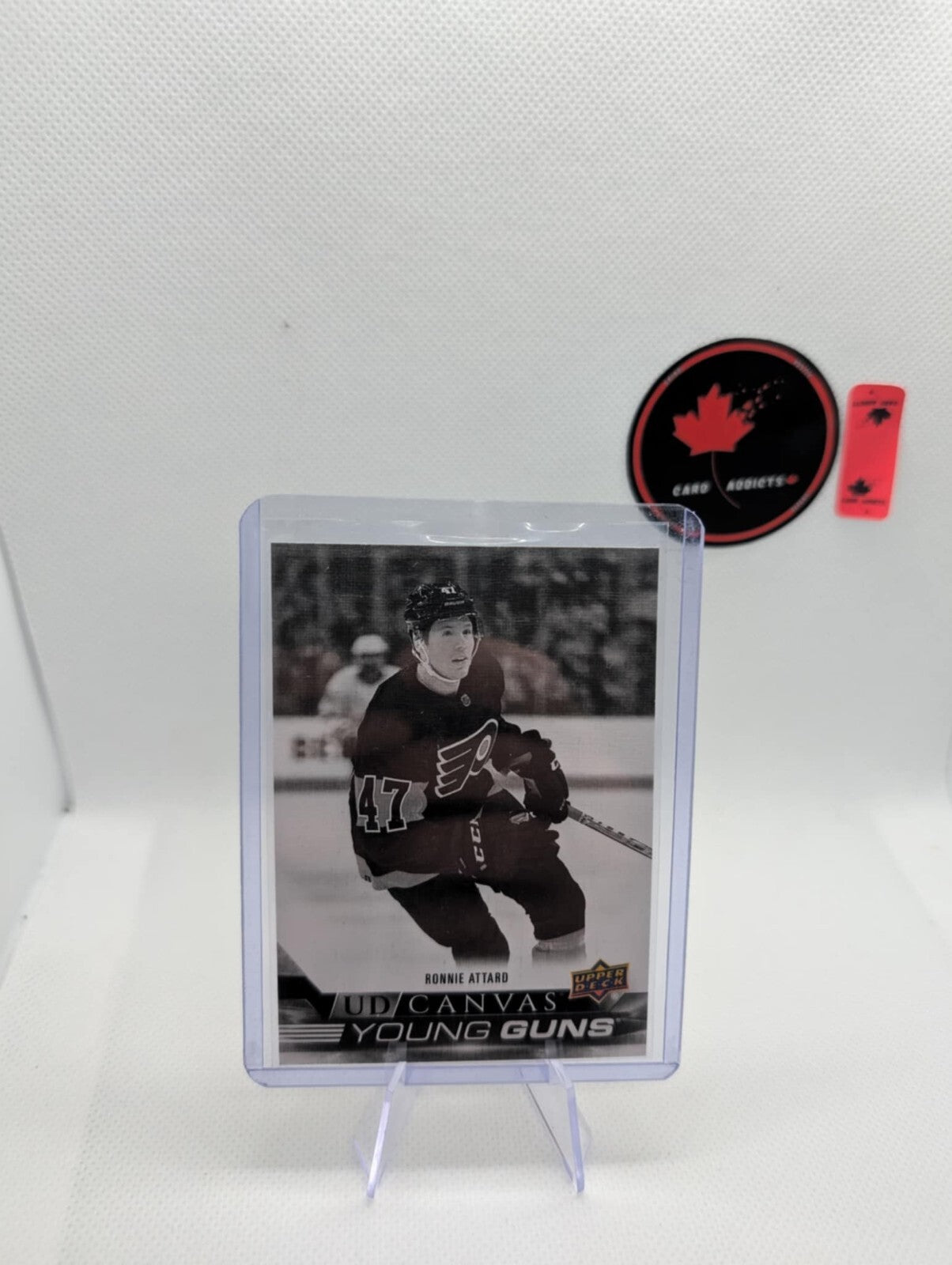 Ronnie Attard 2022-23 Upper Deck Young Guns Canvas Black And White Rookie C238