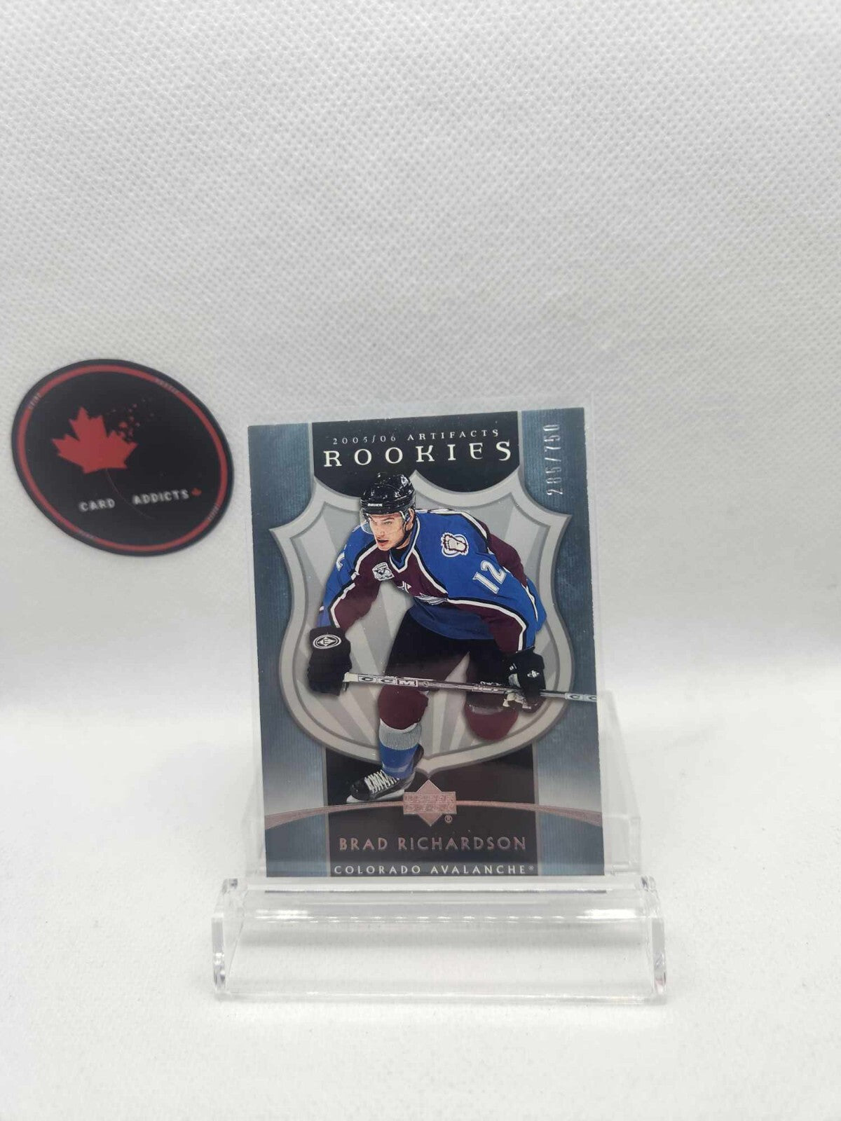 Brad Richardson 2005-06 Artifacts Rookie Card #/750