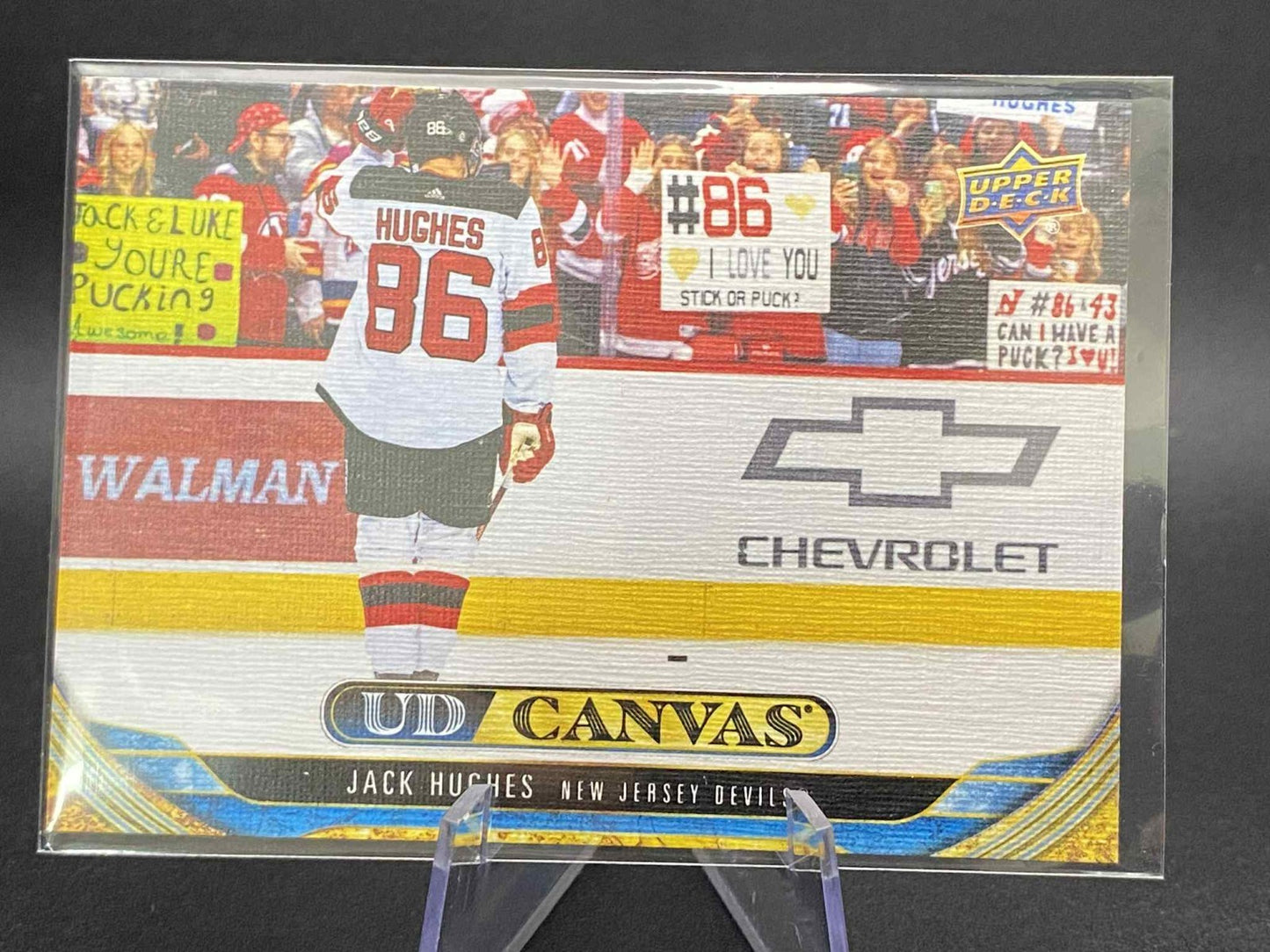 2024-25 UD Series 2 Jack Hughes UD Canvas #C133 Devils