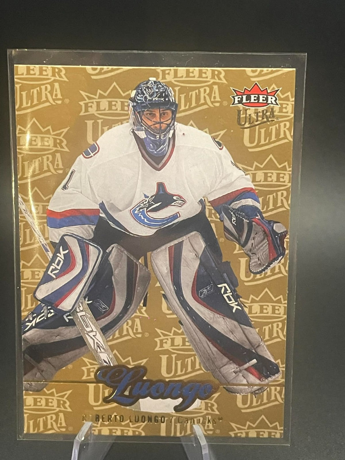 Roberto Luongo - 2007-08 Ultra Gold Medallion #7 - Vancouver Canucks card REF I