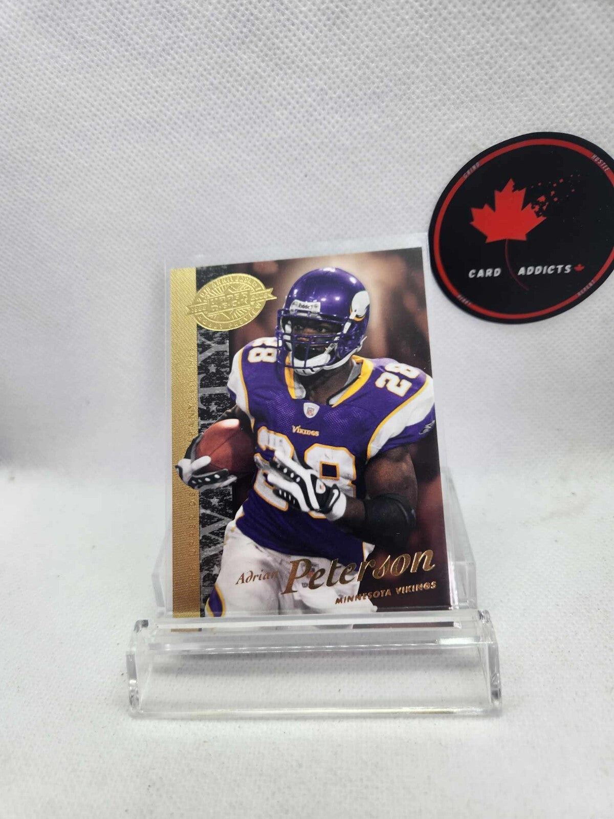 2008 Upper Deck 20th Anniversary Adrian Peterson #UD-30 Gold Foil Card Vikings