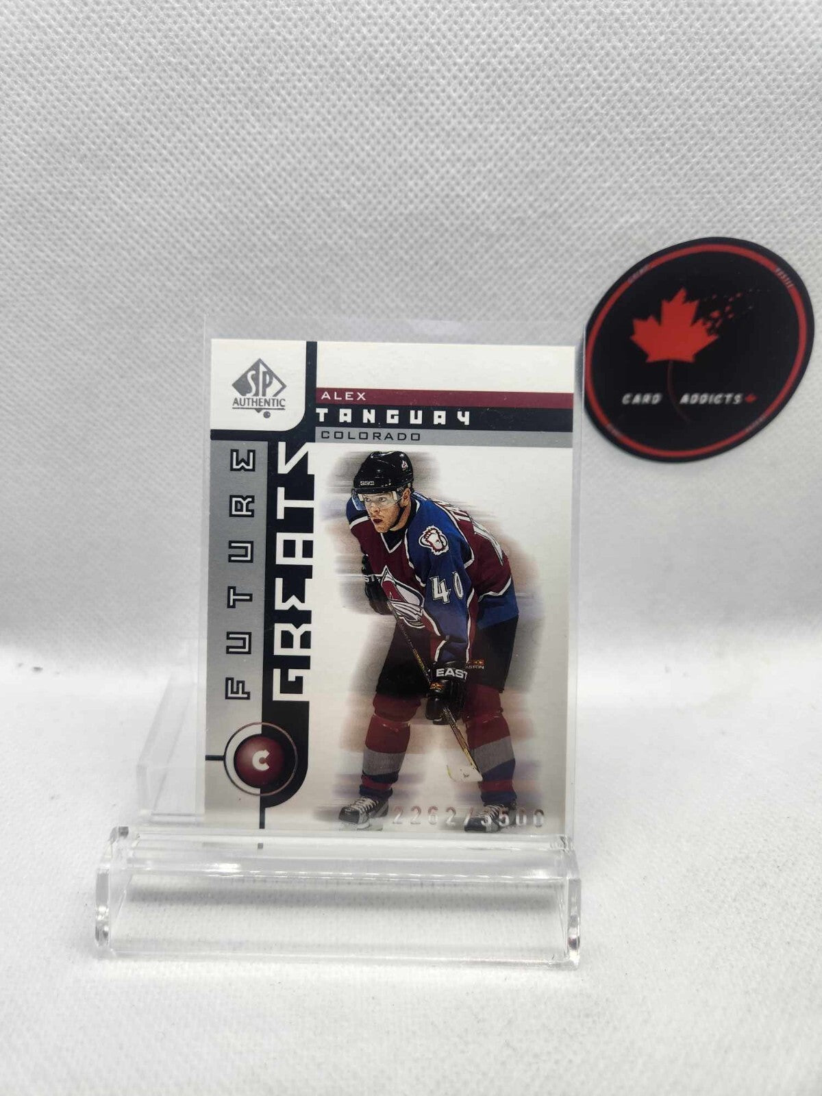 2001-02 SP Authentic Future Greats Alex Tanguay /3500 #116 Colorado Avalanche