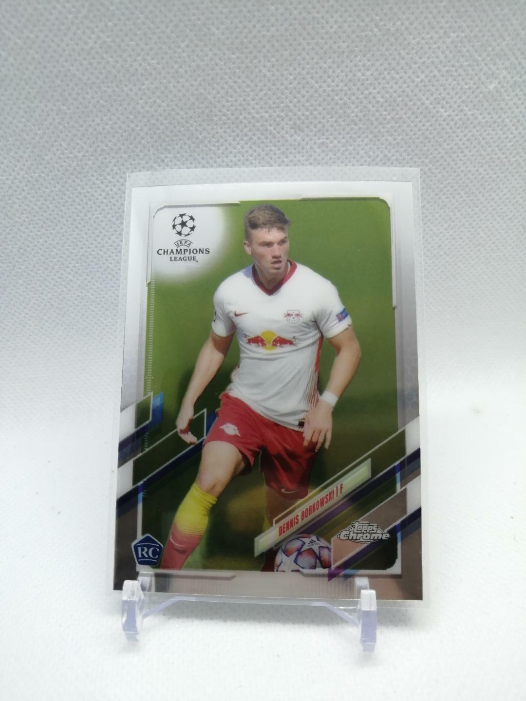 2020-21 Topps Chrome UEFA Champions League Dennis Borkowski RC Base