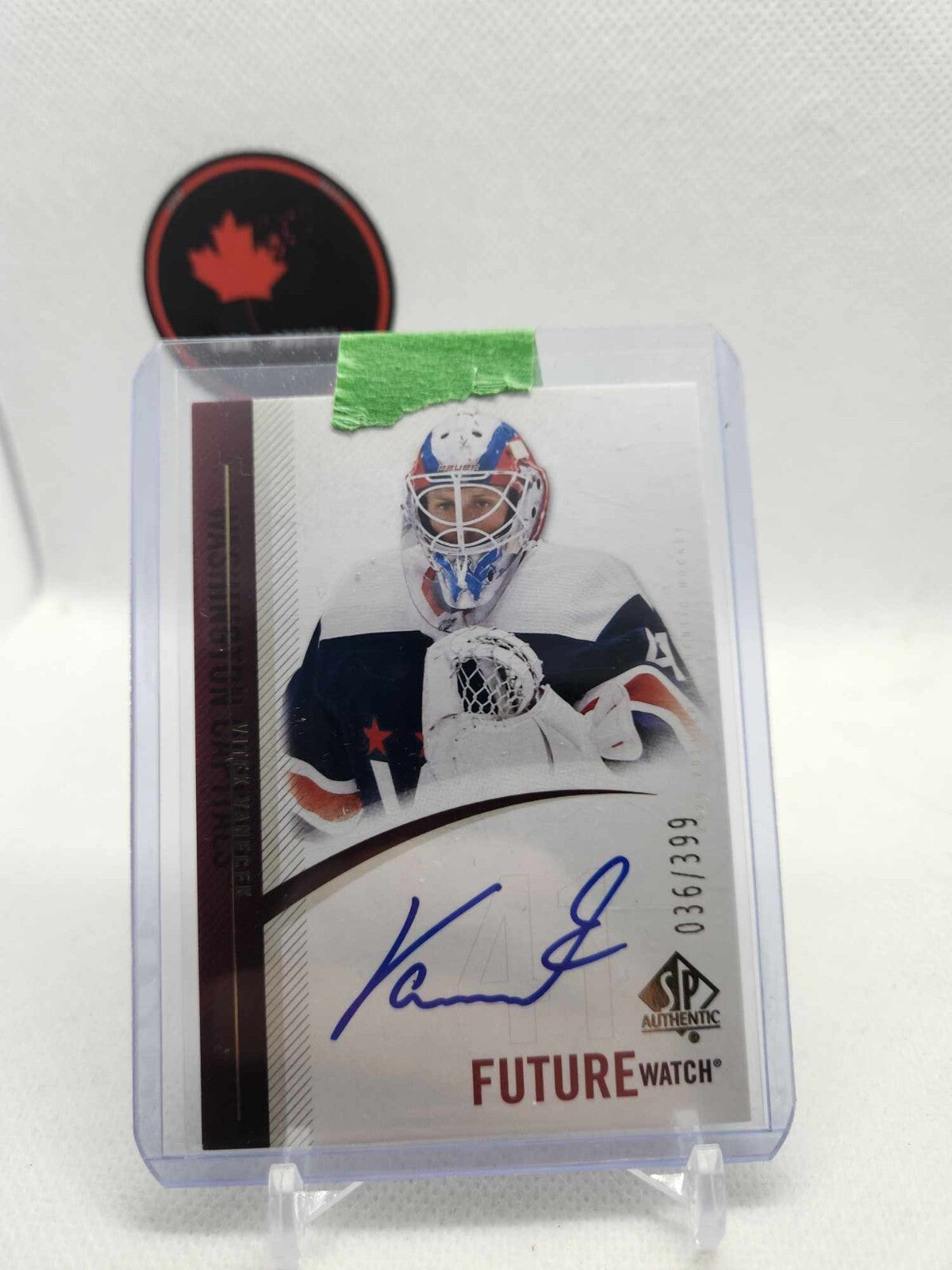 2020-21 Upper Deck SP Authentic Vitek Vanecek Future Watch Auto Retro /399 RC