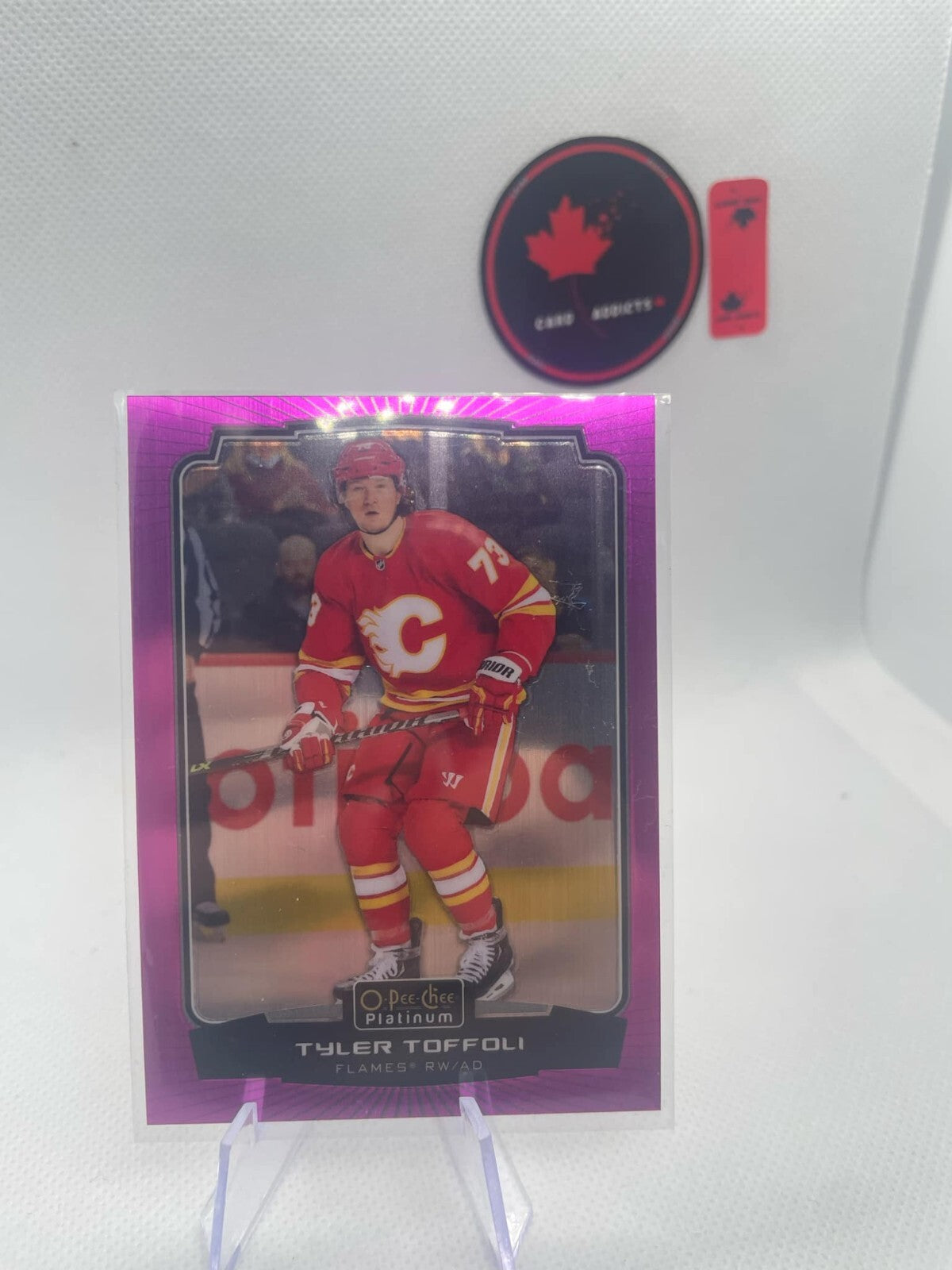 Tyler Toffoli MATTE PINK 2022-23 O-Pee-Chee Platinum #9 Calgary Flames