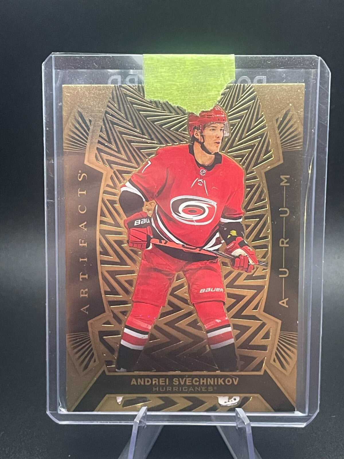 2021-22 UD Artifacts Aurum #A-22 Andrei Svechnikov - Carolina Hurricanes