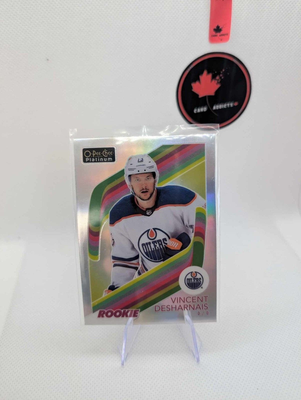 2023-24 O-Pee-Chee Platinum Vincent Desharnais Retro Rainbow Rookie #R-97