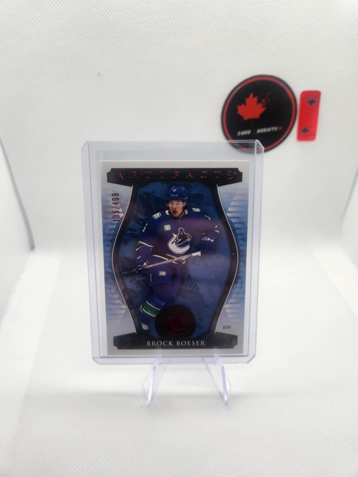 23-24 Upper Deck Artifacts Ruby Parallel /499 Brock Boeser #43