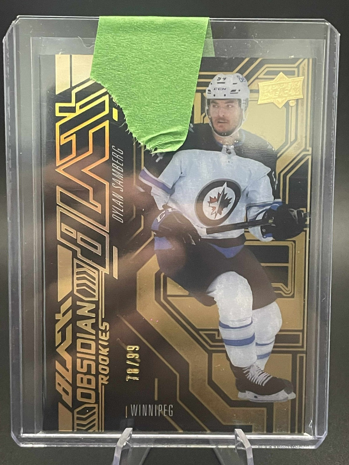 2022-23 SPx UD Black Obsidian Rookies Gold /99 Dylan Samberg #OR-25 RC
