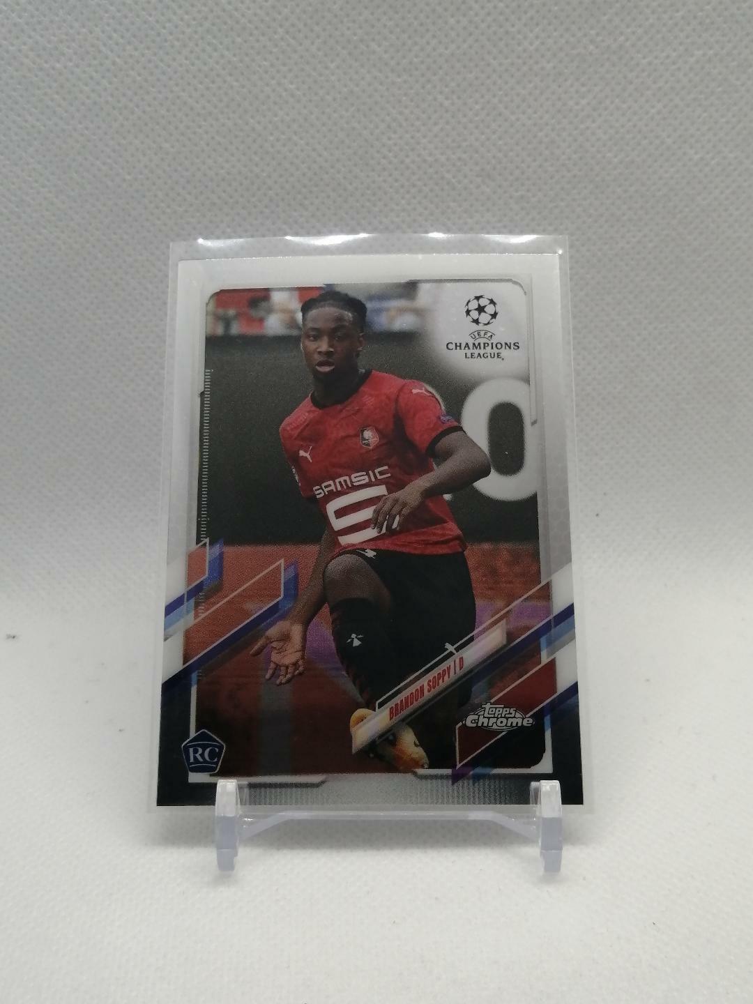 2020-21 Topps Chrome UEFA Brandon Soppy Rookie Card RC #27