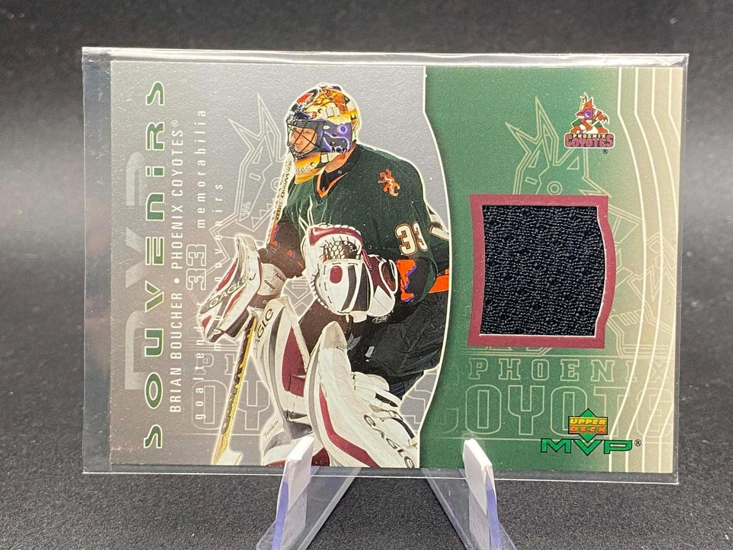 2003-04 Upper Deck MVP Souvenirs Brian Boucher S23 Phoenix Coyotes
