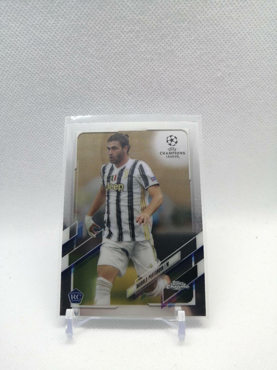 2020-21 Topps Chrome UEFA Champions League Soccer Rookie Manolo Portanova 21