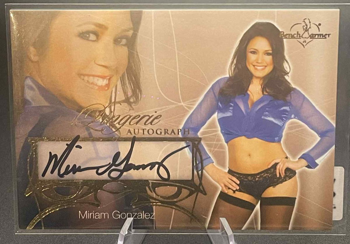2013 Bench Warmer Miriam Gonzalez Lingerie Autograph