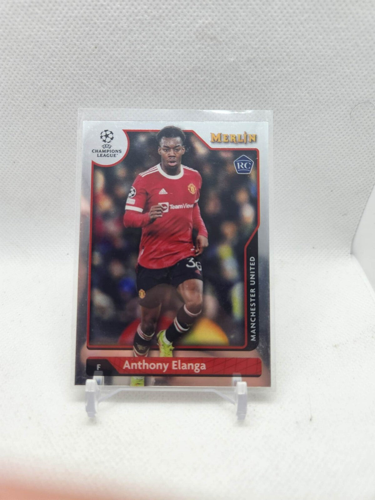 Anthony Elanga #14 Rookie Card Topps Merlin Chrome 2021/22 Manchester United RC