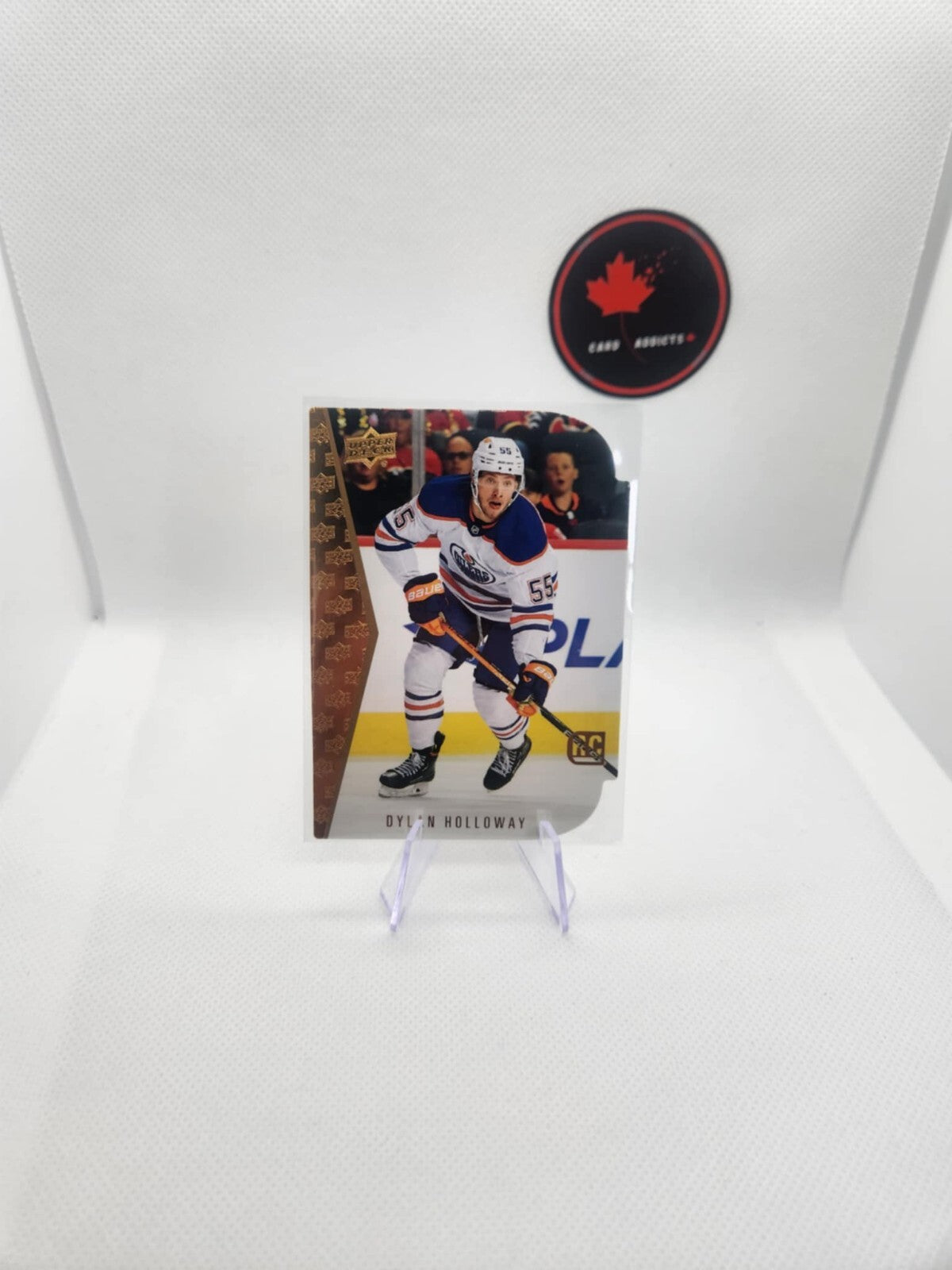 2022-23 UD Dylan Holloway Rookie Retro Die-Cut Tribute SP #RDT-13