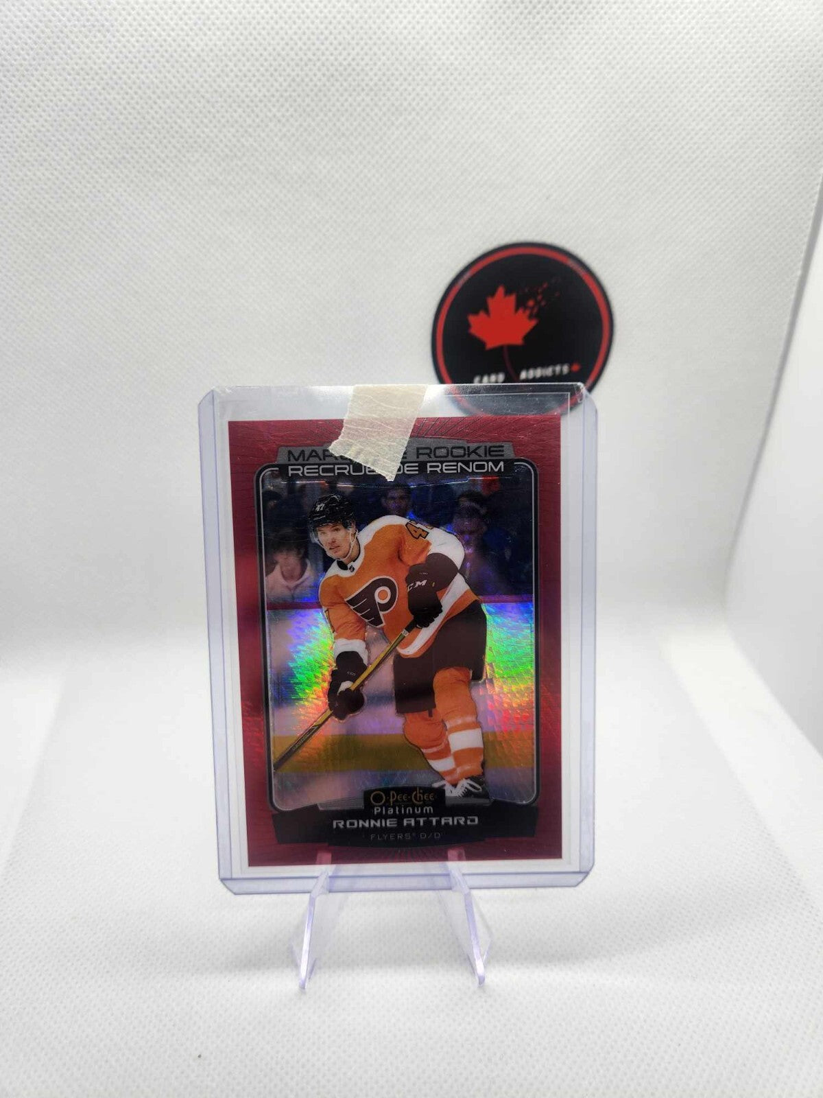 22-23 OPC Platinum Red Prism /199 Ronnie Attard RC Philadelphia Flyers #240