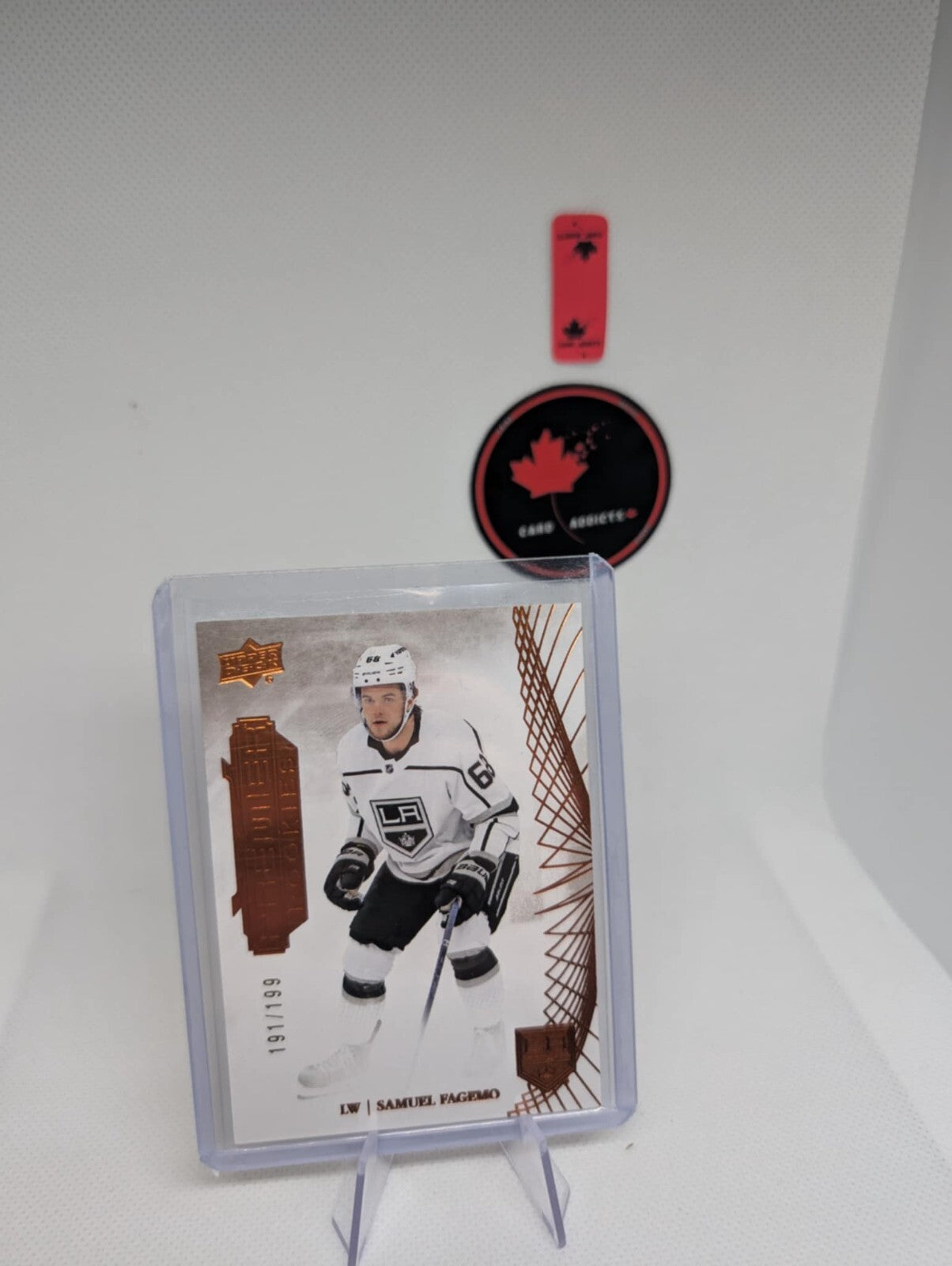 2022 UD Premier Hockey Samuel Fagemo Premier Rookies Bronze /199 Kings