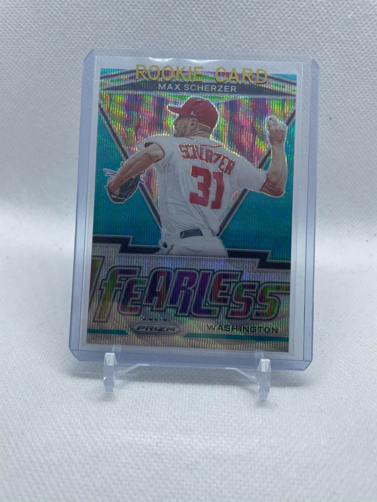 2021 Panini Prizm Fearless Max Scherzer Blue #FR-20