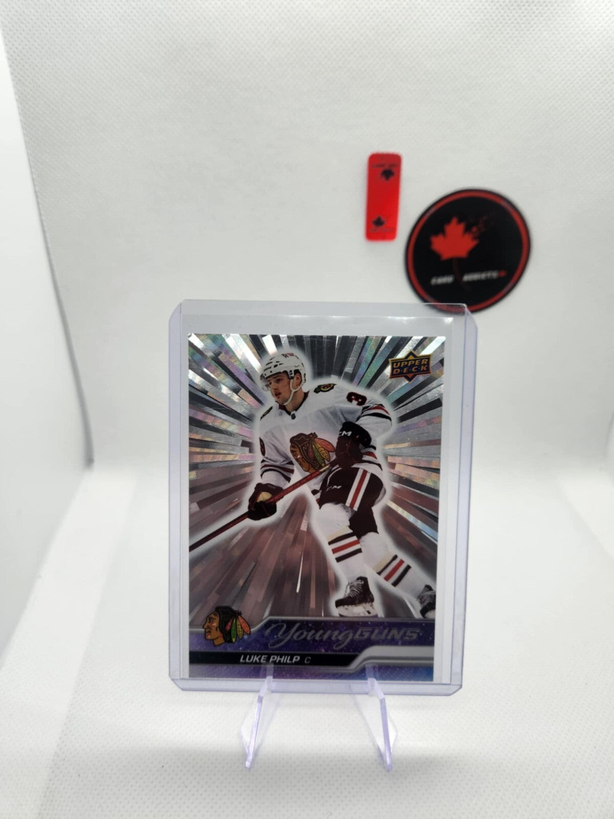 23-24 ud series 2 young guns Luke Philip Silver Outburst Chicago Blackhawks