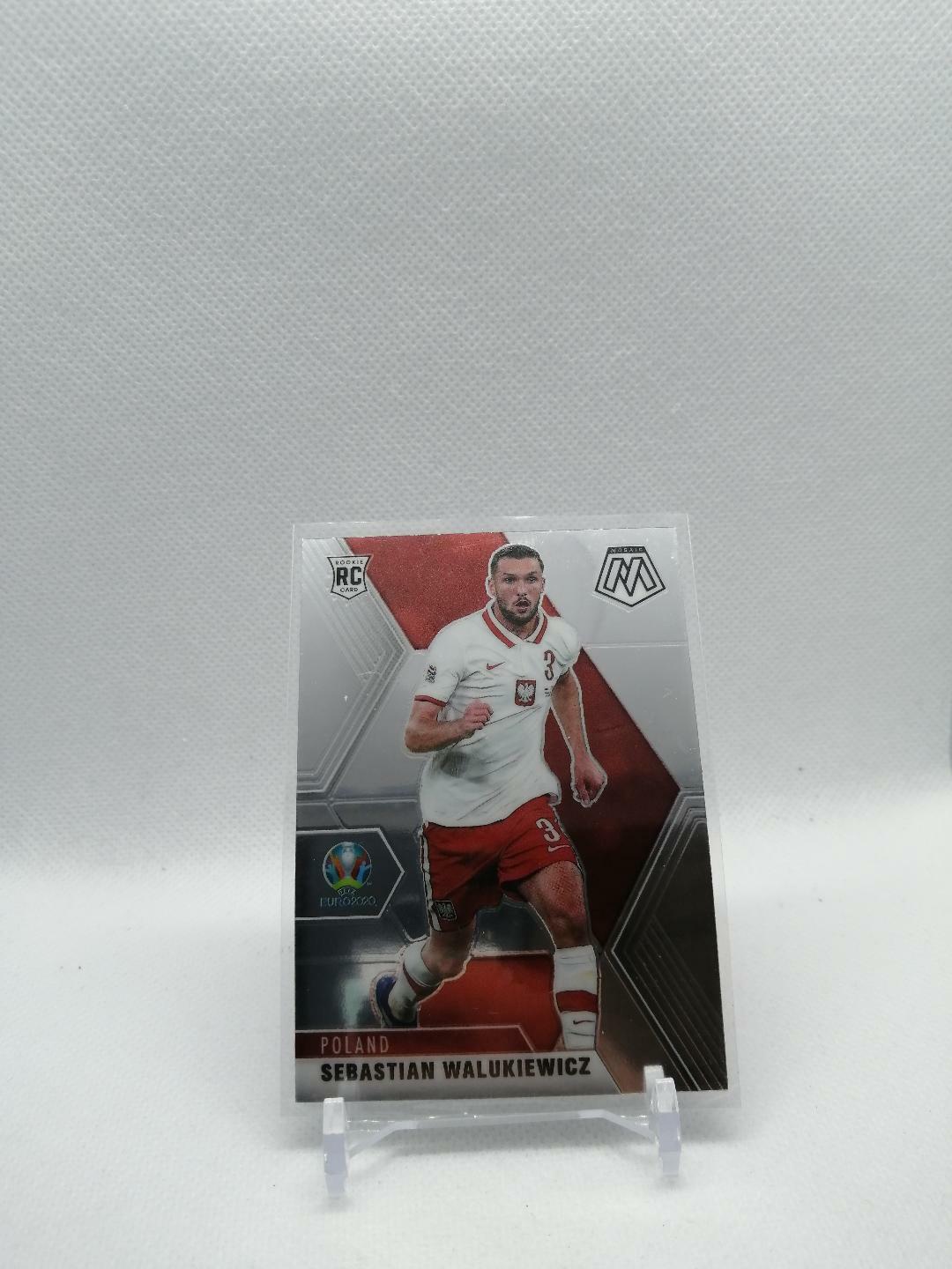 Sebastian Walukiewicz RC 2021 Mosaic UEFA Euro 2020 Soccer Rookie Card#65 Poland