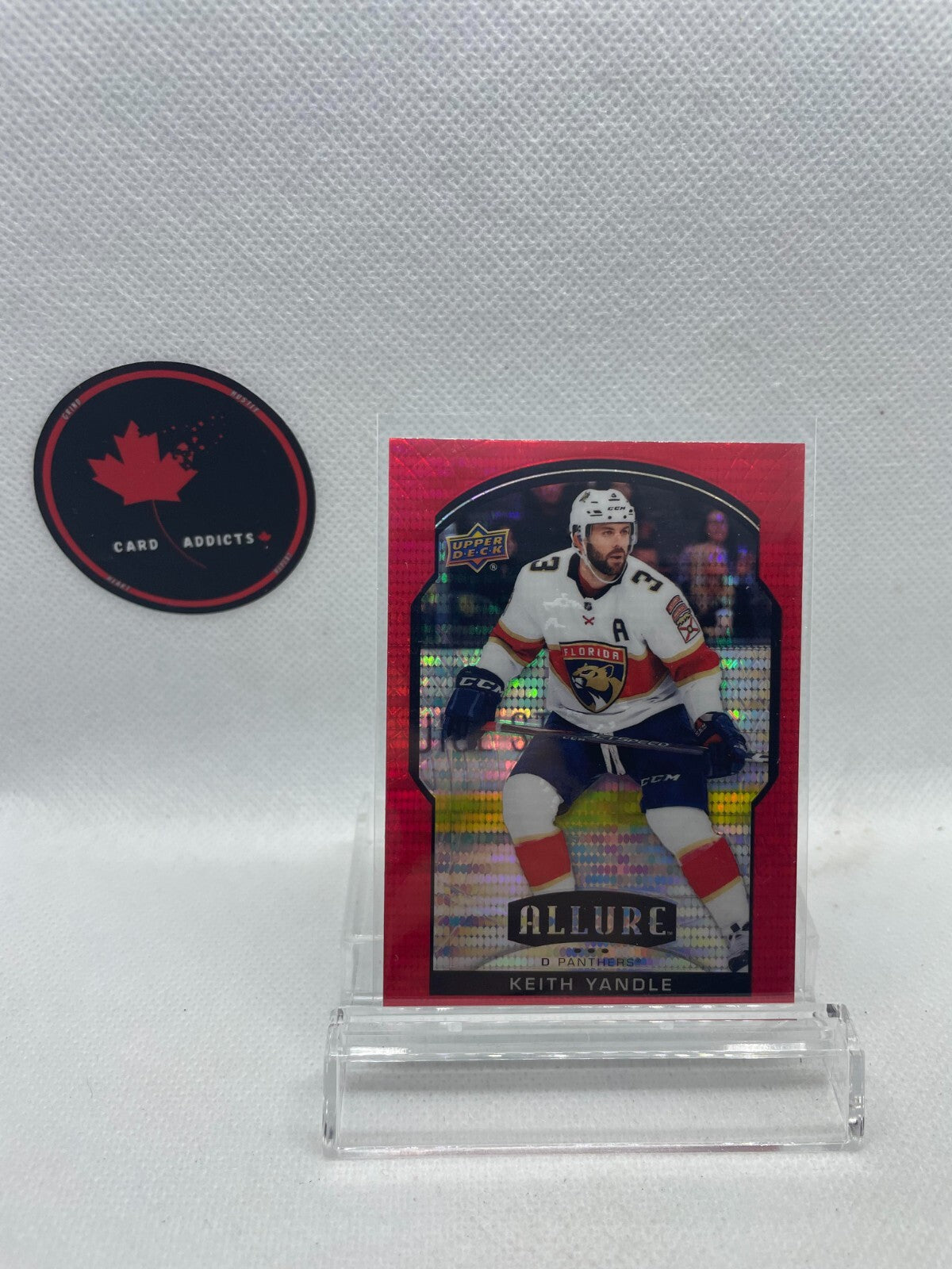 20/21 UD ALLURE KEITH YANDLE RED RAINBOW BASE PARALLEL #10