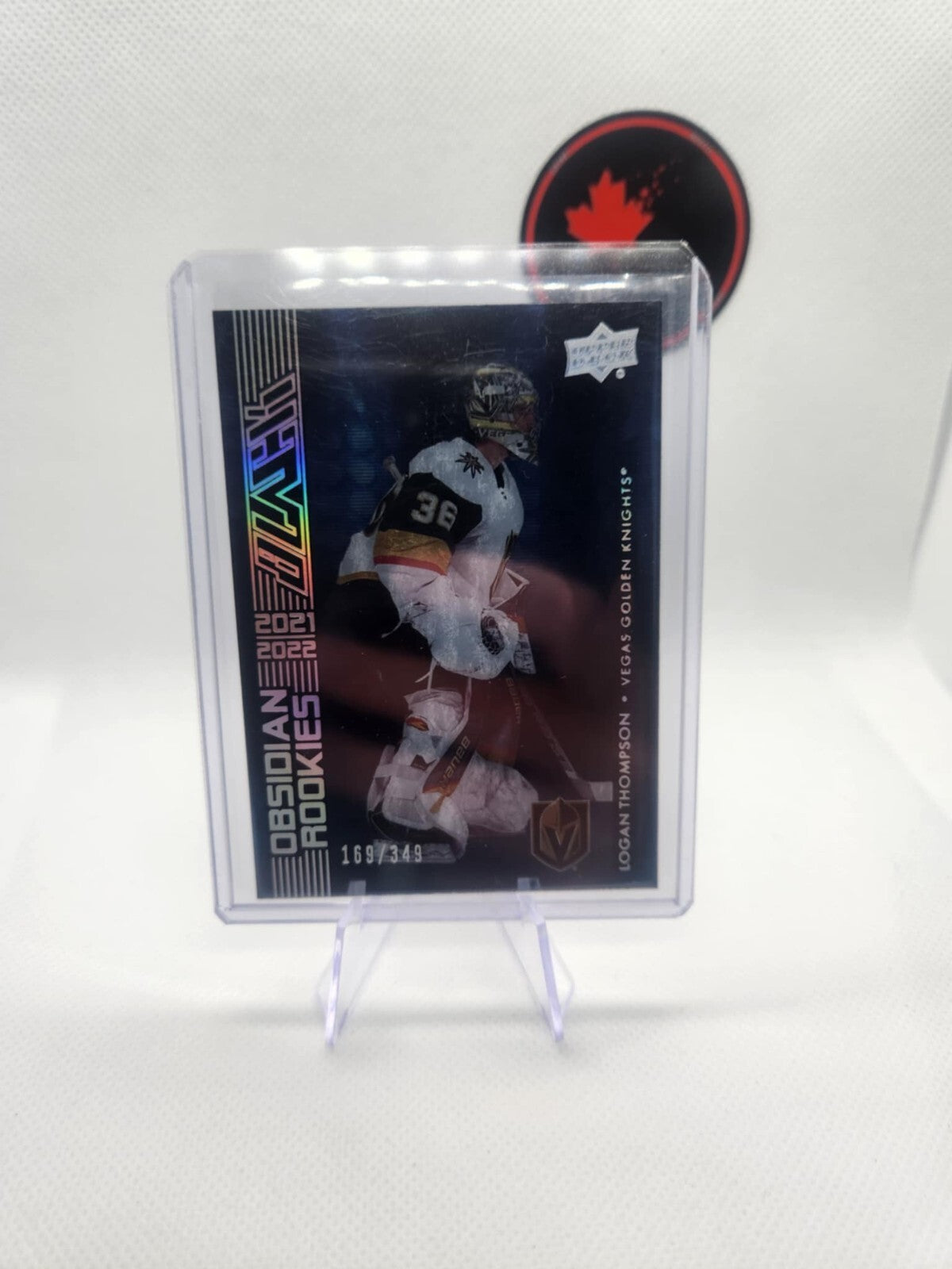 2021 UPPER DECK BLACK LOGAN THOMPSON OBSIDIAN ROOKIES /349