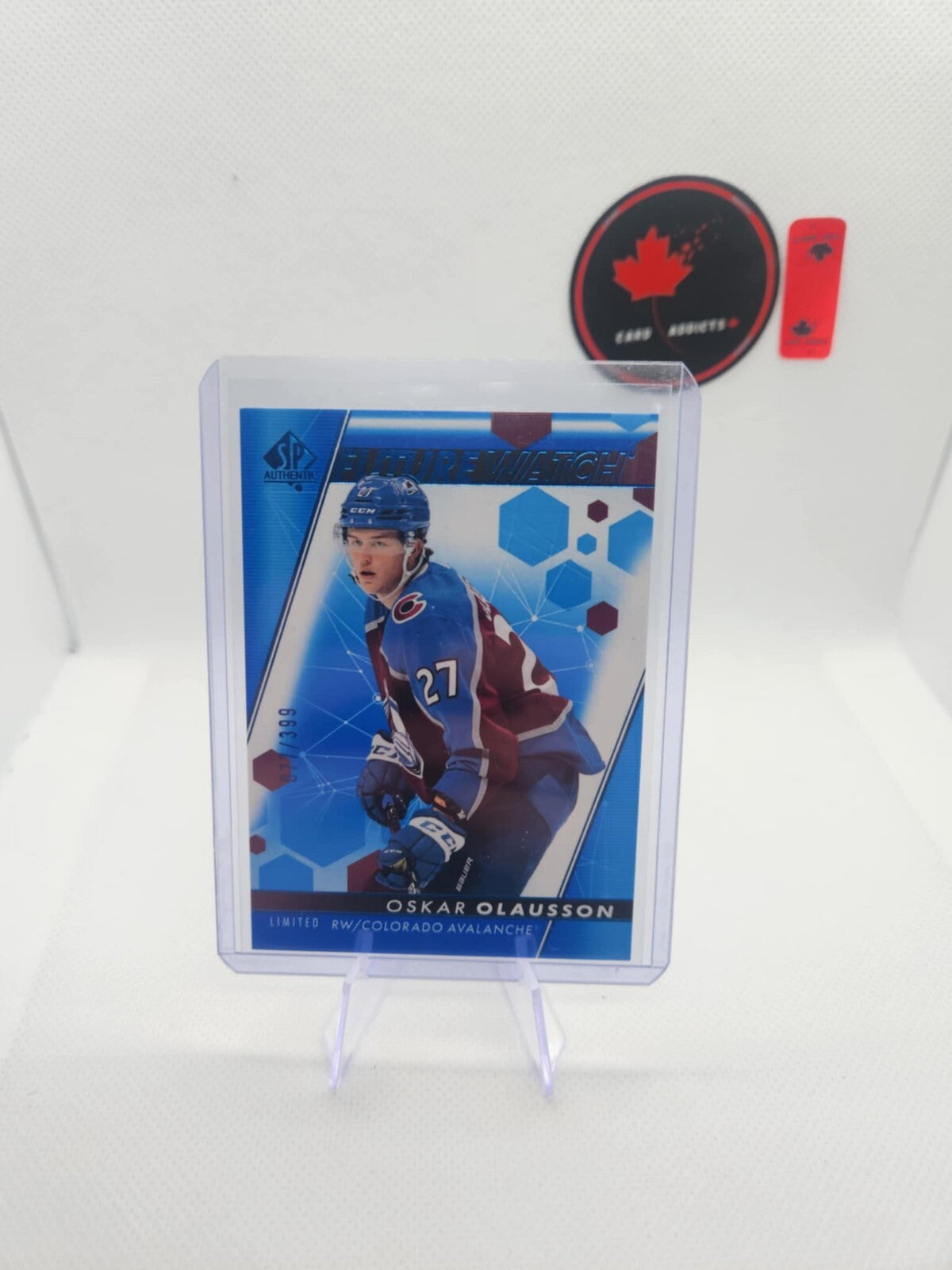 2022 SP Authentic Future Watch Limited Blue /399 Oskar Olausson #190 Rookie RC