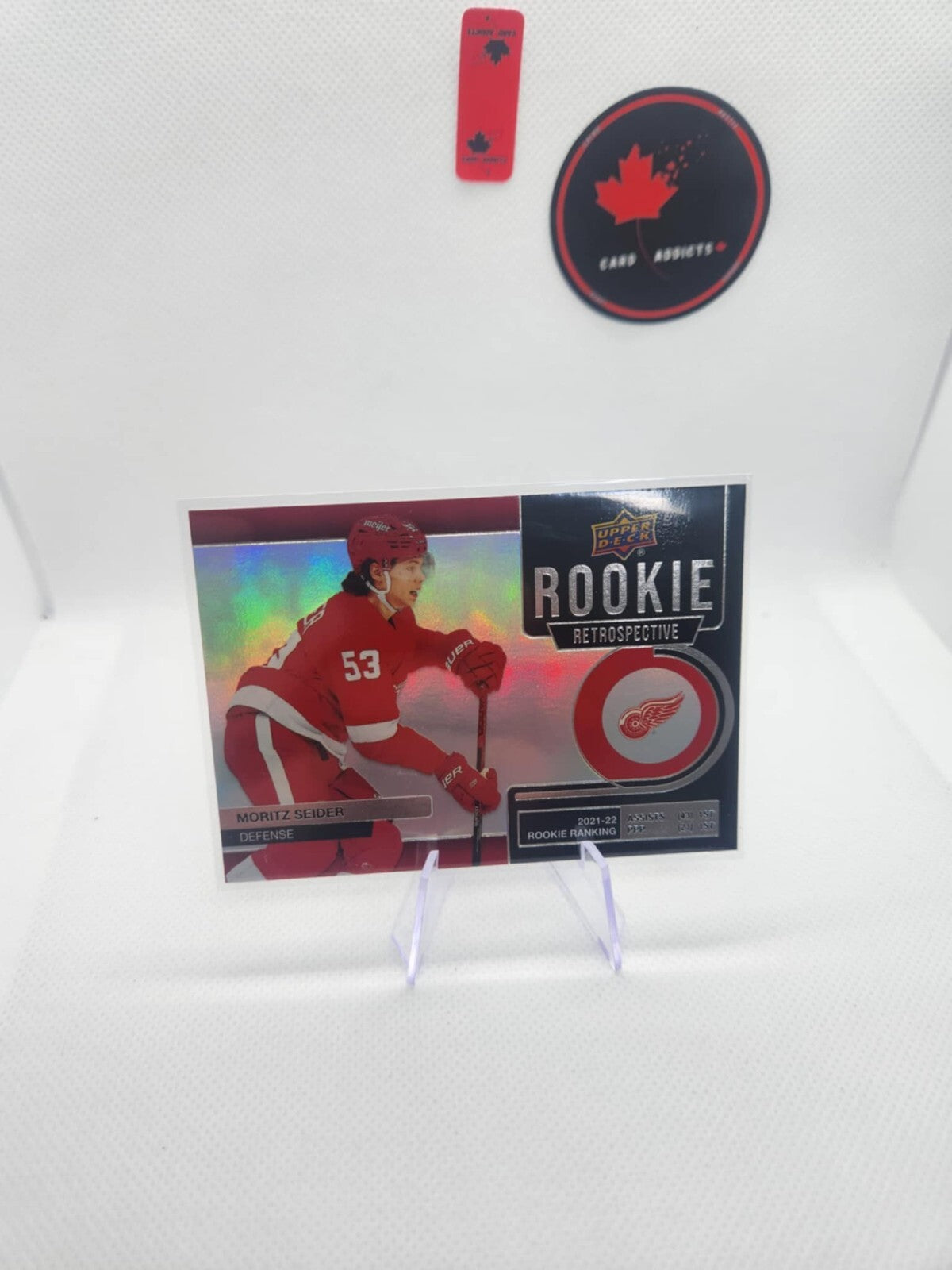 2022-23 Upper Deck Rookie Retrospective Moritz Seider #RR-17 Detroit Red Wings