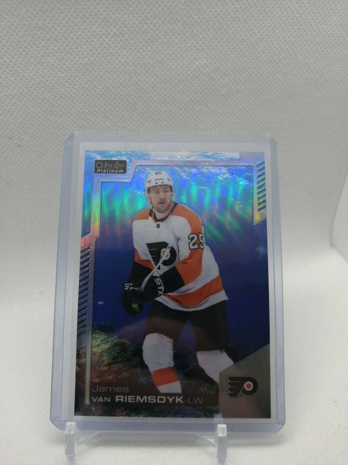 2020-21 James Van Riemsdyk O-Pee-Chee Platinum Aquamarine #/499 Parallel Flyers