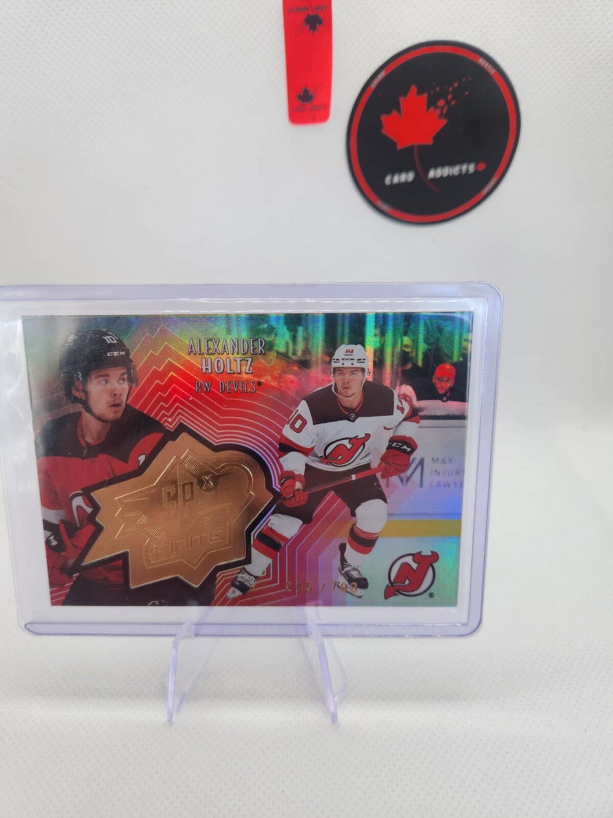 2021-22 Upper Deck Extended Series SPx Finite Gold /799 Alexander Holtz SF-30