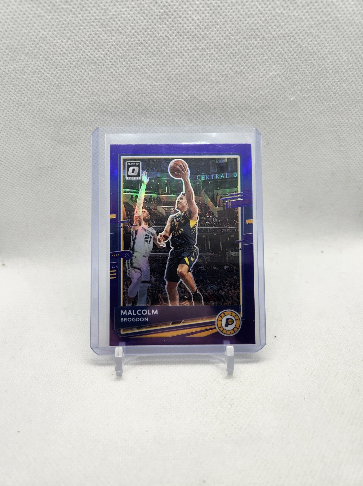 Malcolm Brogdon PURPLE SHOCK 2020-21 Donruss Optic Basketball #59 Indiana Pacers