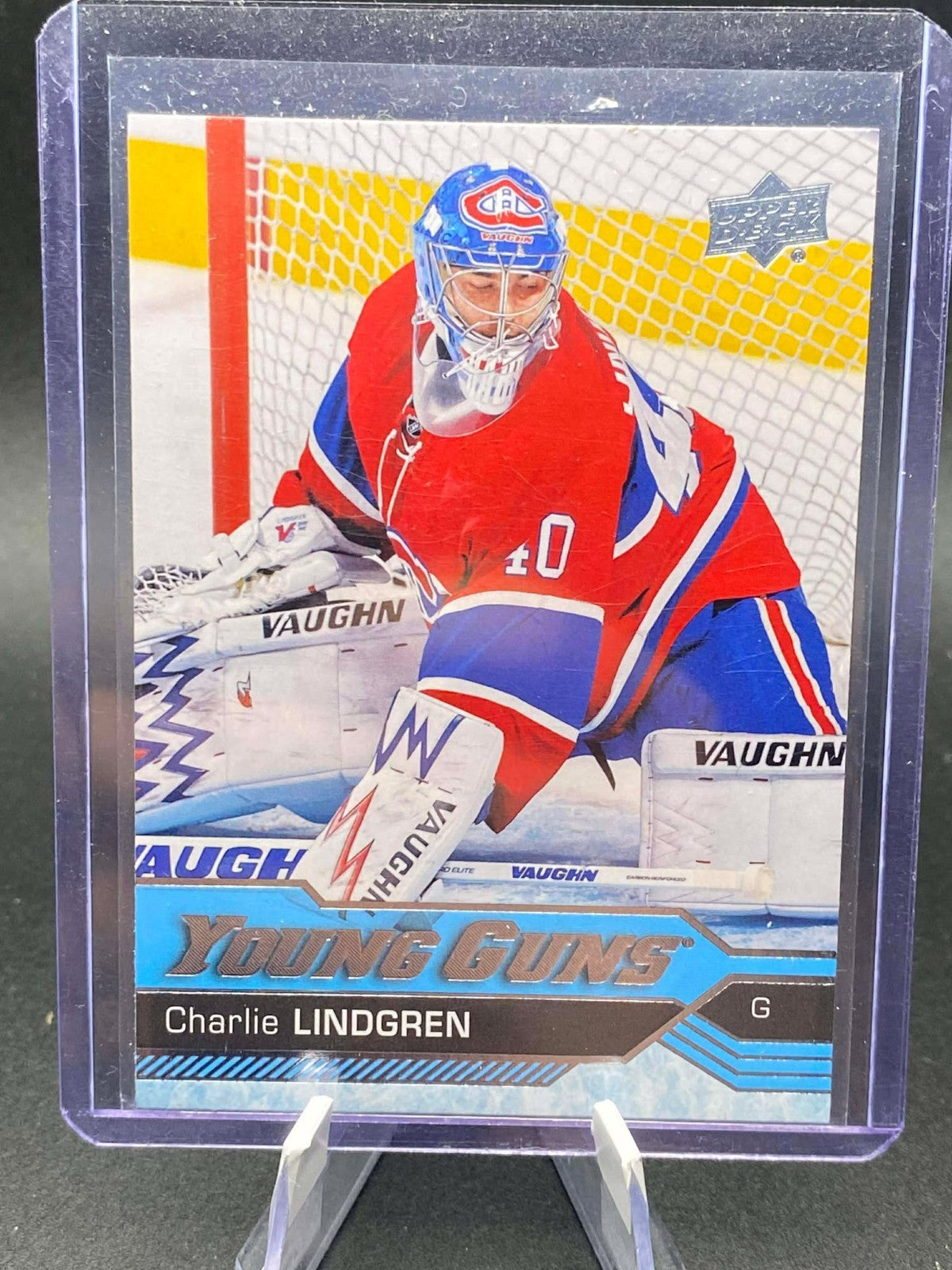 2016-17 Upper Deck Charlie Lindgren #473 Young Guns RC Montreal Canadiens