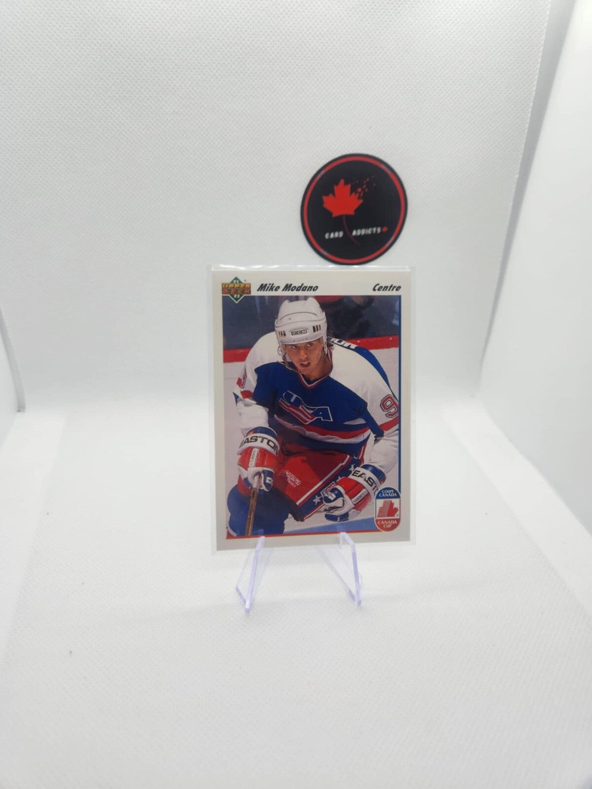 1991 Upper Deck Mike Modano # 32 Canada Cup hockey card