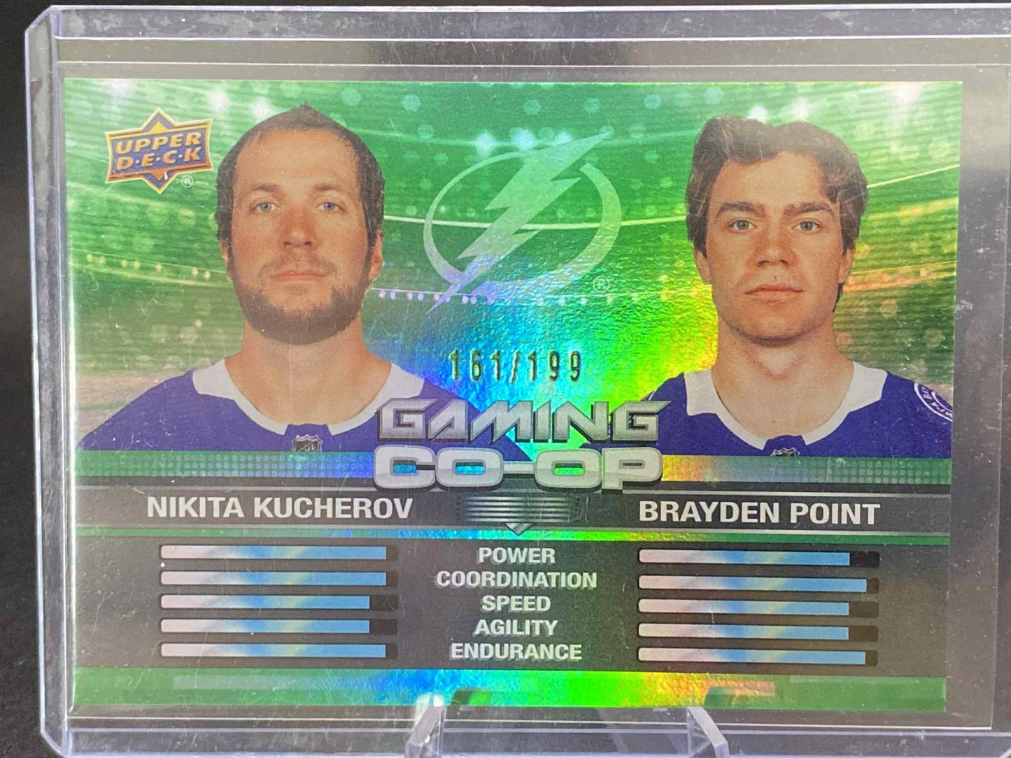 McCANN BENIERS 2024-25 UD SERIES 1 Gaming Co-op CGO-22 GREEN SP POP /199 Kraken