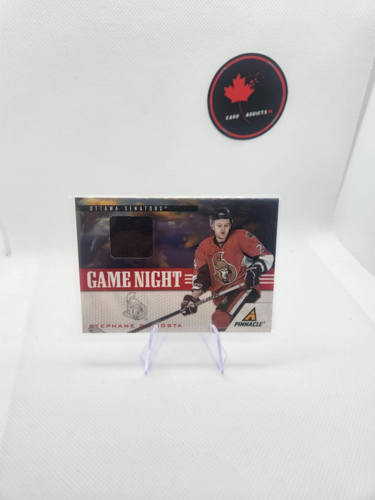 Stephane Da Costa - 2011 Panini Pinnacle Game Night Jersey Card #21 - Senators