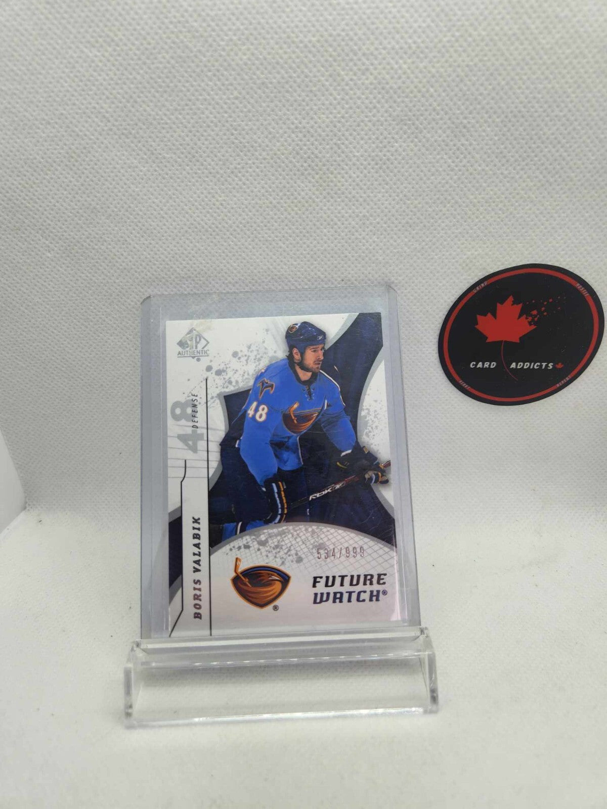 08/09 SP AUTHENTIC FUTURE WATCH #/999 BORIS VALABIK