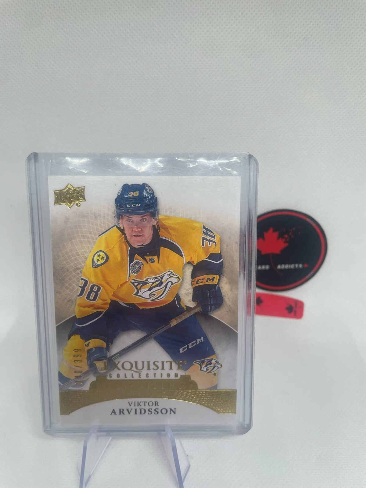 2015-2016 Viktor Arvidsson Upper Deck Exquisite Rookies #R11 (/399)
