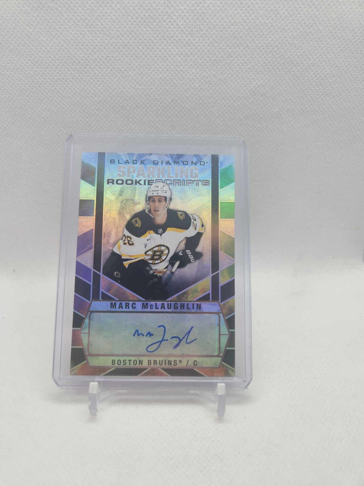 2022-23 Black Diamond Sparkling Rookie Scripts Marc McLaughlin RC #SCR-MM