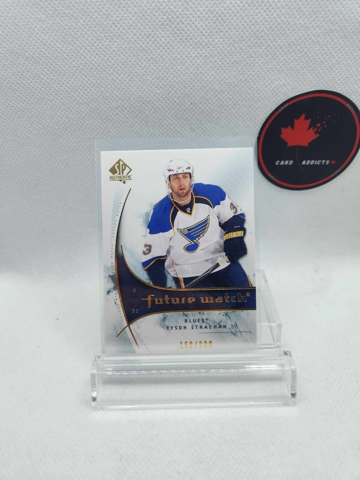09-10 SP Authentic Tyson Strachan /999 Rookie 2009 Future Watch Blues 2009